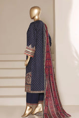 Regal By Sada Bahar Stitched 3 Piece Emb Lawn Vol-01 Suit-EMB-4255-BLUE