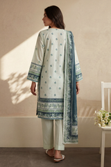 Zellbury Stitched 3 Piece Lawn Pret Suit-WPS2632699