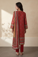 Zellbury Stitched 3 Piece Lawn Pret Suit-WPS2632693