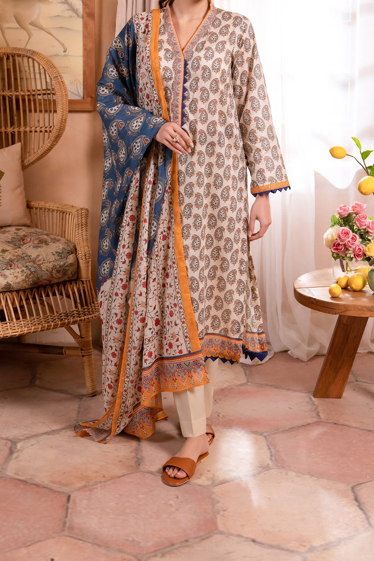 Zellbury Unstitched 3 Piece Lawn Drop-04 Vol-02 Collection'2024-WU-067