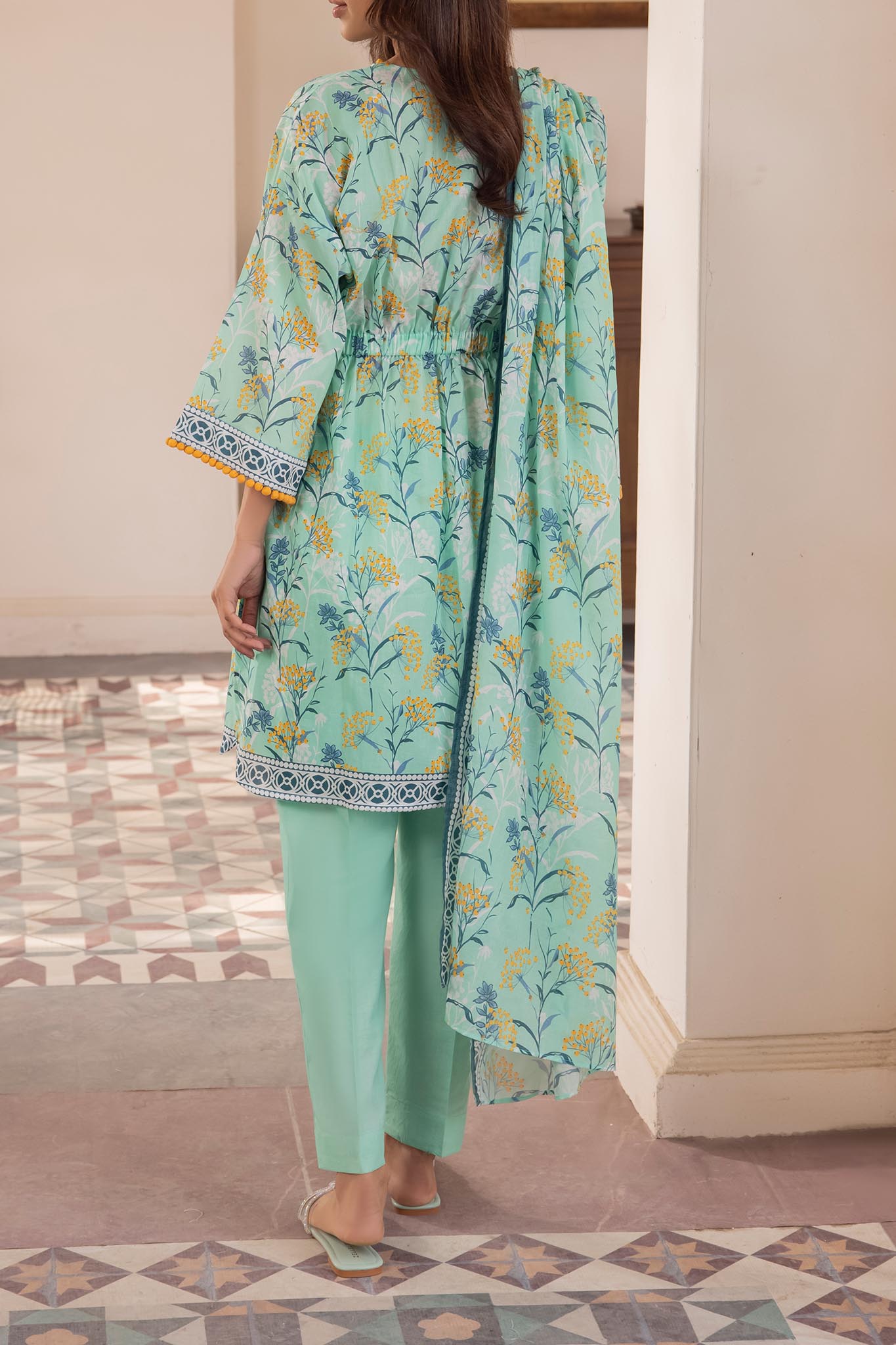 Zellbury Unstitched 3 Piece Digital Printed Lawn Collection'2024-WU-071