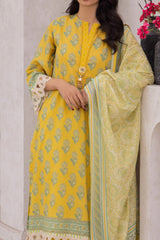 Zellbury Unstitched 3 Piece Emb & Printed Lawn Collection'2024-WU-075