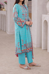 Zellbury Unstitched 3 Piece Digital Printed Lawn Collection'2024-WU-080