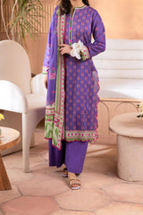 Zellbury Unstitched 3 Piece Digital Printed Lawn Collection'2024-WU-083