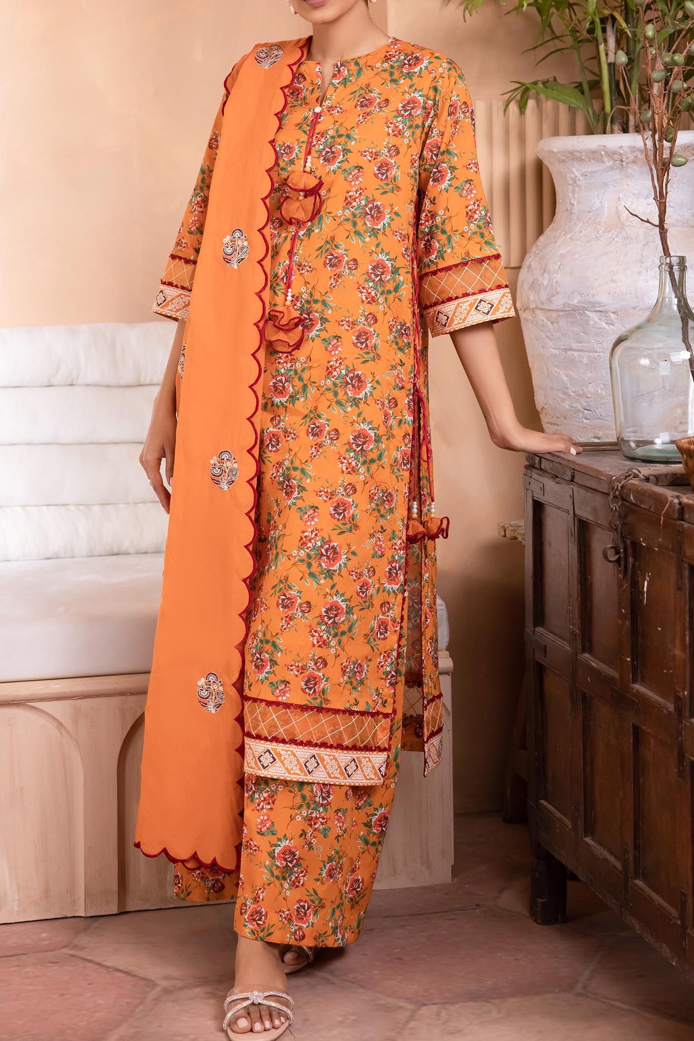 Zellbury Unstitched 3 Piece Digital Printed Lawn Collection'2024-WU-108