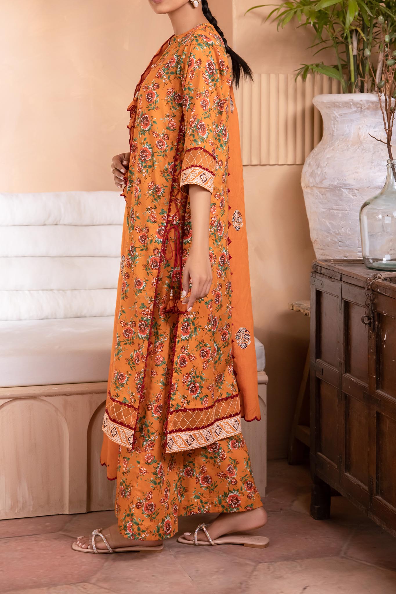 Zellbury Unstitched 3 Piece Digital Printed Lawn Collection'2024-WU-108