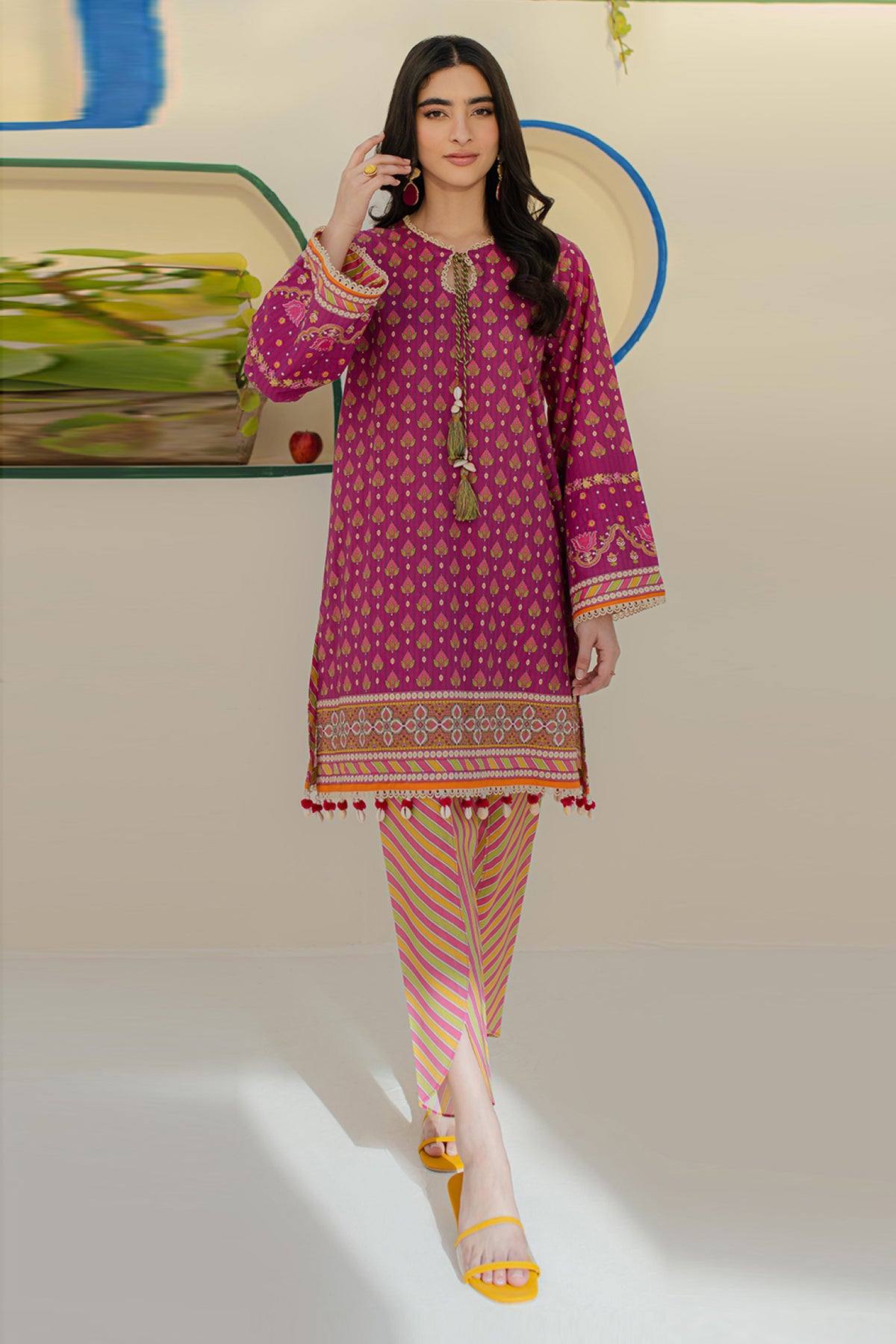 Zellbury Unstitched 2 Piece Digital Printed & Embroidered Cambric Collection'2024-WU-114