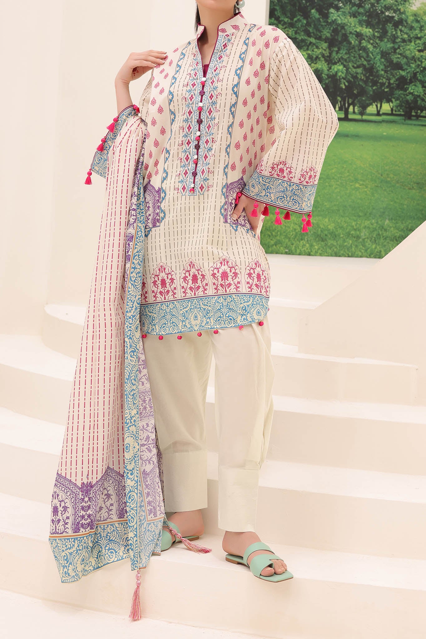 Zellbury Unstitched 2 Piece Lawn Drop-01 Vol-04 Collection'2024-WU-162