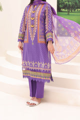 Zellbury Unstitched 3 Piece Lawn Drop-01 Vol-04 Collection'2024-WU-189