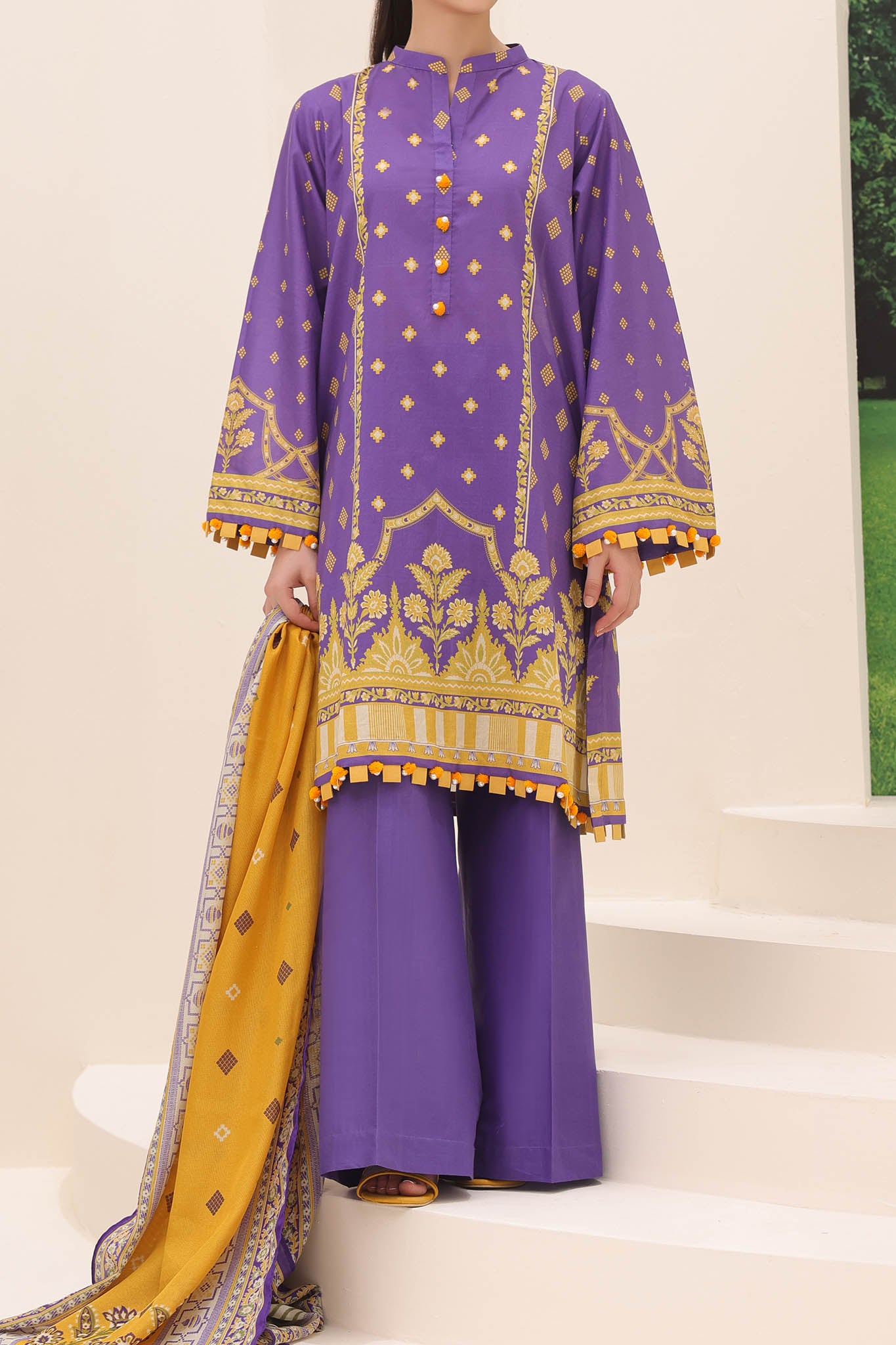 Zellbury Unstitched 3 Piece Lawn Drop-01 Vol-04 Collection'2024-WU-196