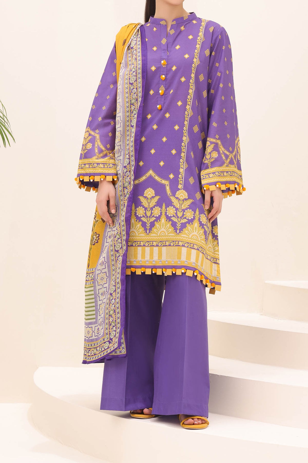 Zellbury Unstitched 3 Piece Lawn Drop-01 Vol-04 Collection'2024-WU-196