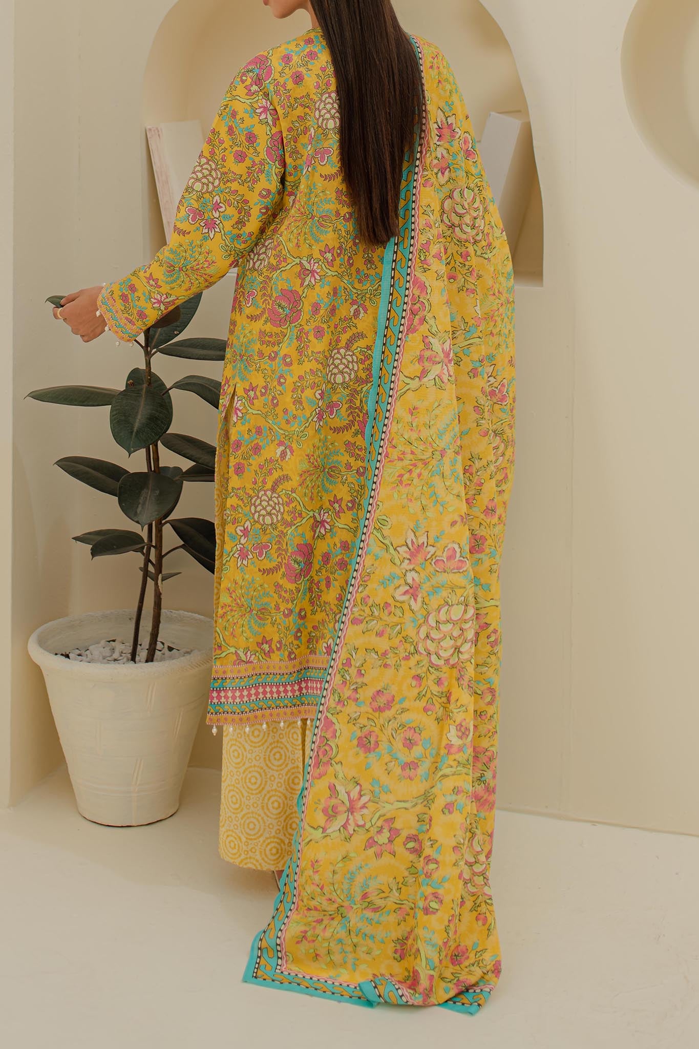 Zellbury Unstitched 3 Piece Digital Printed Lawn Collection'2024-WU-241