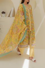 Zellbury Unstitched 3 Piece Digital Printed Lawn Collection'2024-WU-241