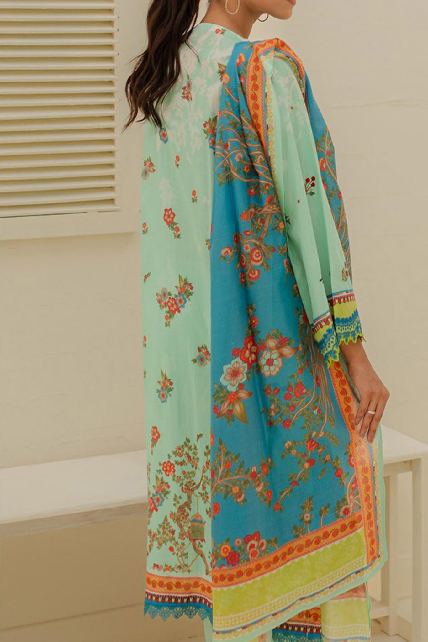 Zellbury Unstitched 3 Piece Emb & Printed Lawn Collection'2024-WU-255