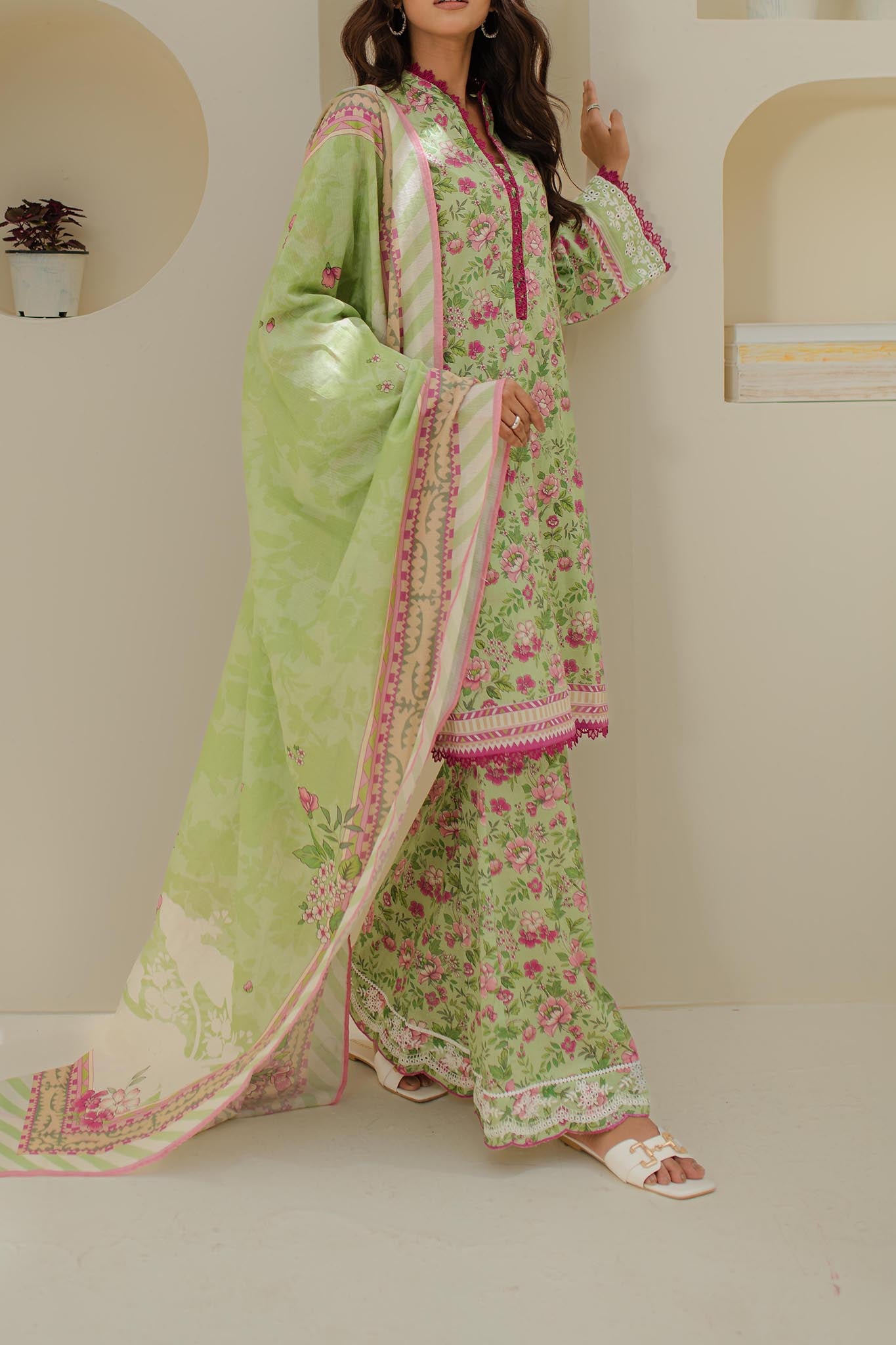 Zellbury Unstitched 3 Piece Digital Printed Lawn Collection'2024-WU-258