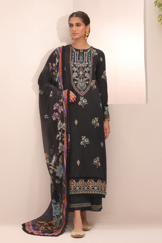 Zellbury Unstitched 3 Piece Digital Printed & Embroidered Cambric Collection'2024-WU-547