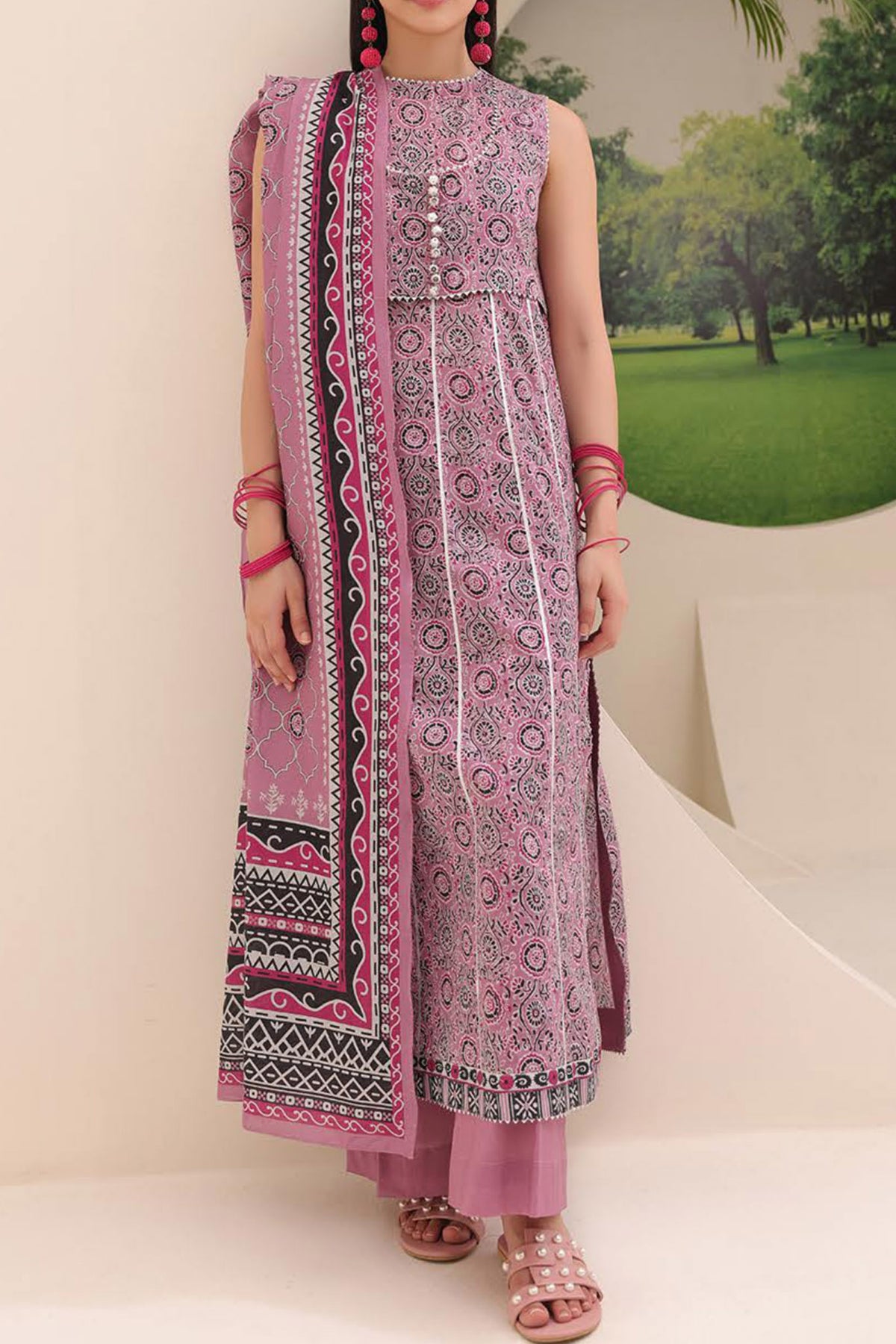 Zellbury Unstitched 2 Piece Digital Printed & Emb Lawn Vol-03 Collection'2024-WU-648