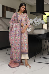 Zellbury Unstitched 2 Piece Digital Printed & Embroidered Cambric Collection'2024-WU-007