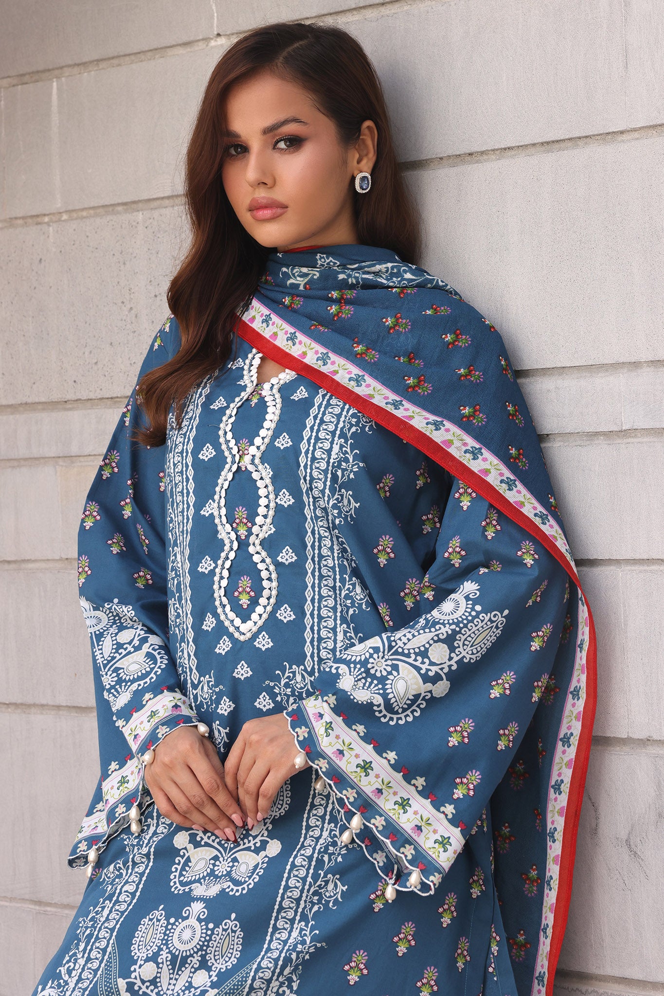 Zellbury Unstitched 3 Piece Digital Printed & Embroidered Cambric Collection'2024-WU-029