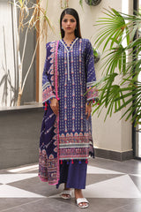 Zellbury Unstitched 3 Piece Digital Printed & Embroidered Cambric Collection'2024-WU-034