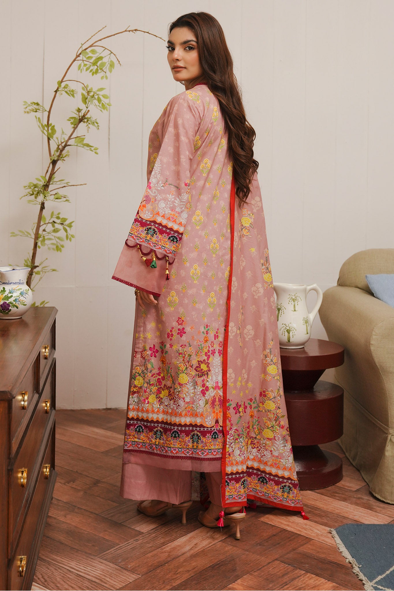 Zellbury Unstitched 3 Piece Digital Printed & Embroidered Cambric Collection'2024-WU-041