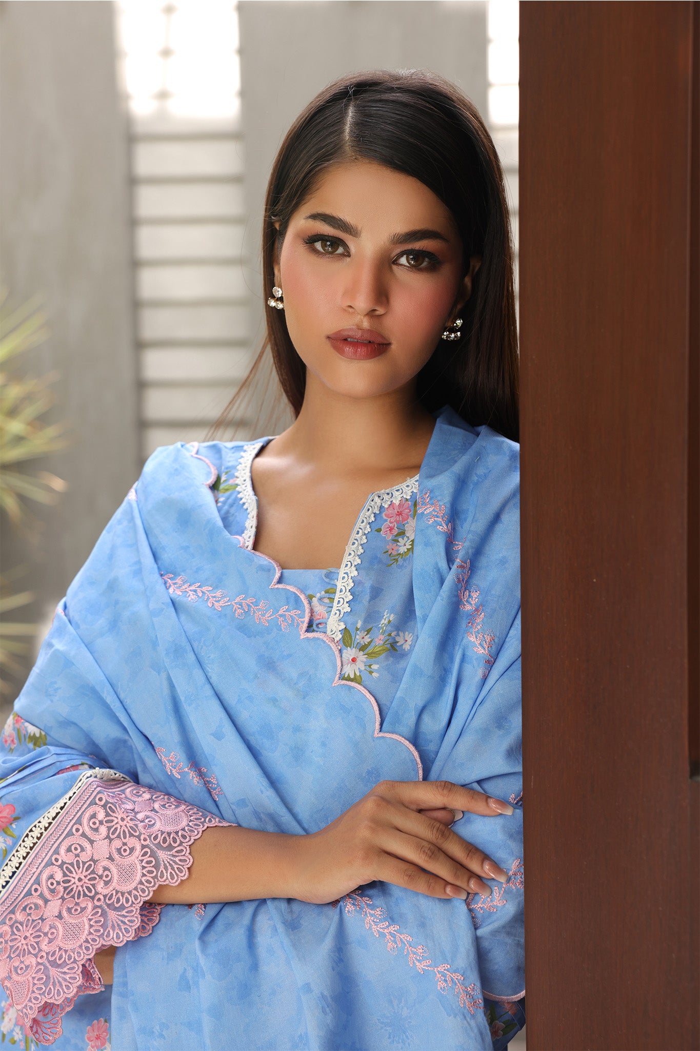 Zellbury Unstitched 3 Piece Digital Printed & Embroidered Cambric Collection'2024-WU-068