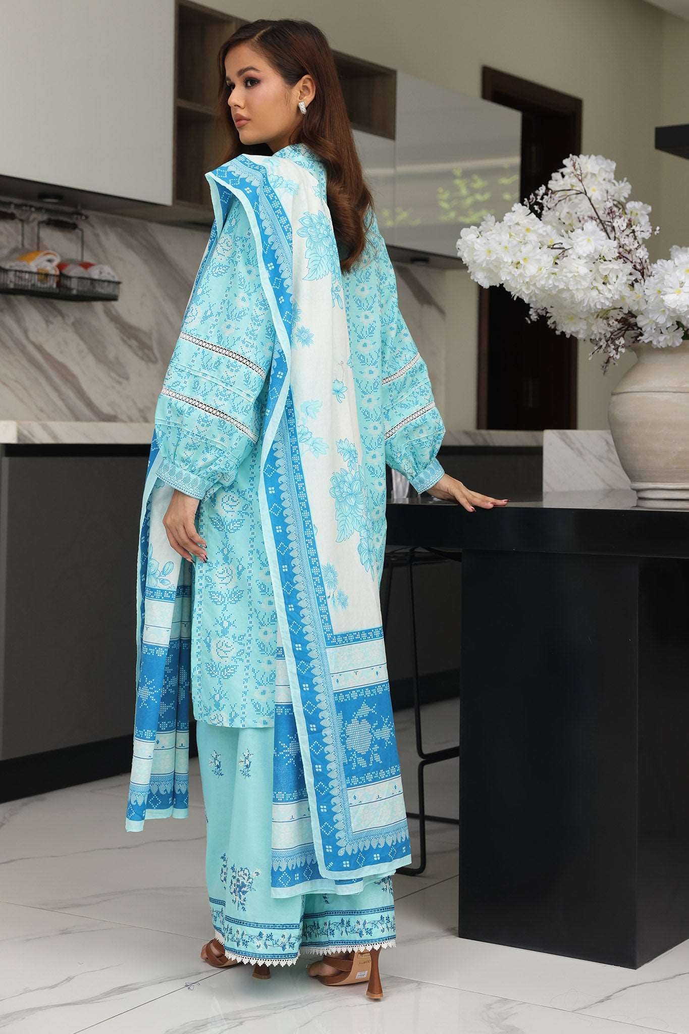 Zellbury Unstitched 3 Piece Digital Printed & Embroidered Cambric Collection'2024-WU-070