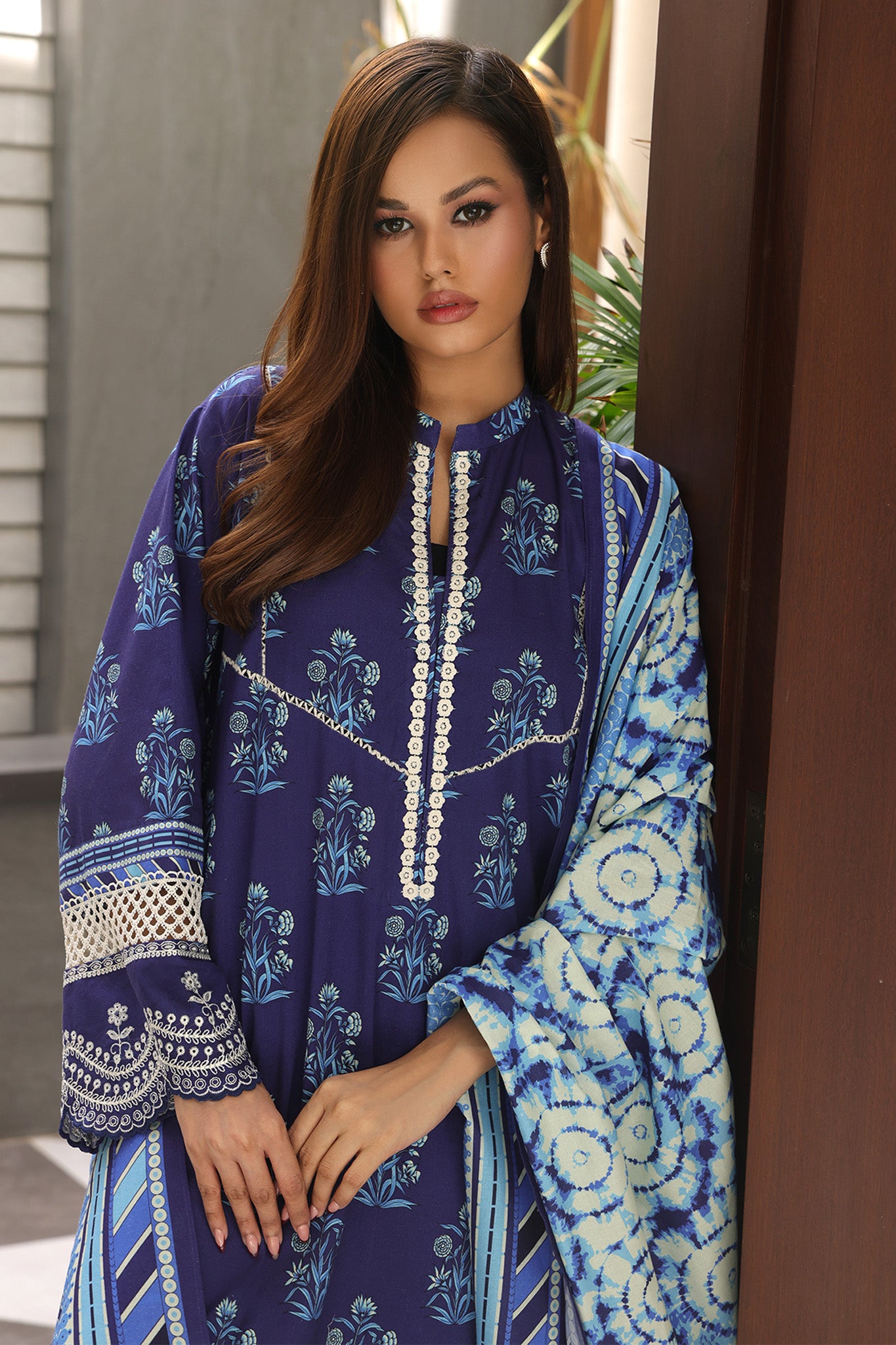 Zellbury Unstitched 3 Piece Digital Printed & Embroidered Cambric Collection'2024-WU-072