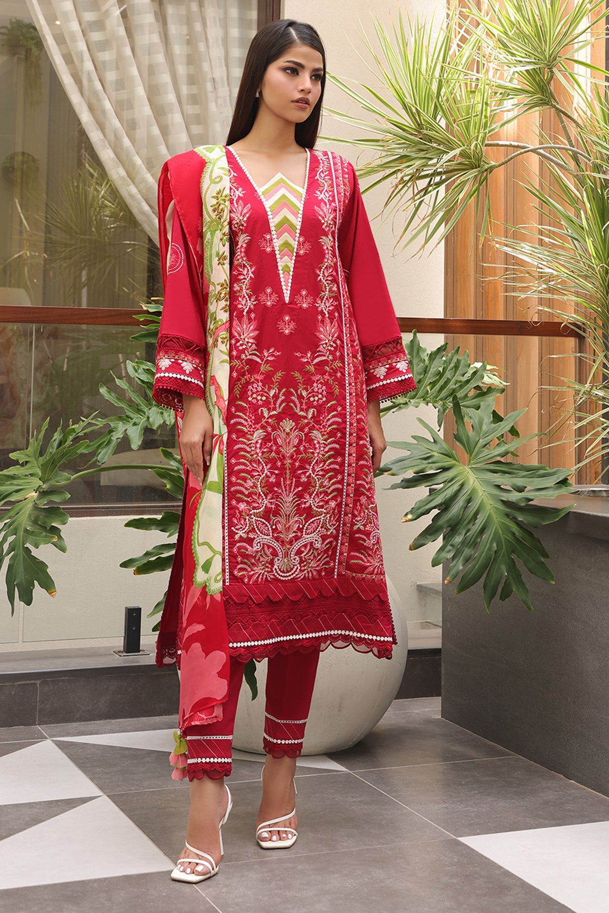 Zellbury Unstitched 3 Piece Digital Printed & Embroidered Cambric Collection'2024-WU-074