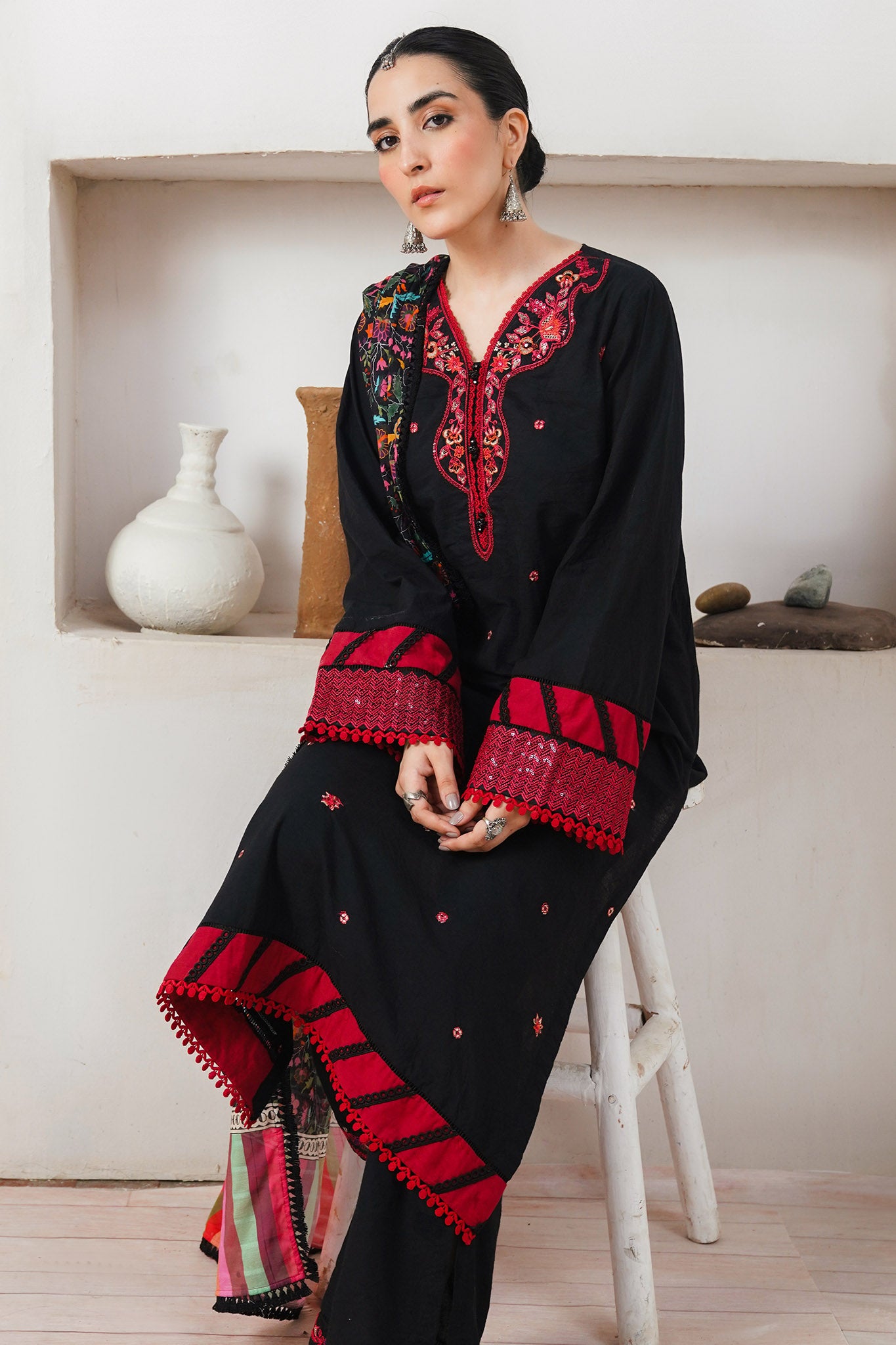 Zellbury Unstitched 3 Piece Digital Printed & Embroidered Cambric Collection'2024-WU-084