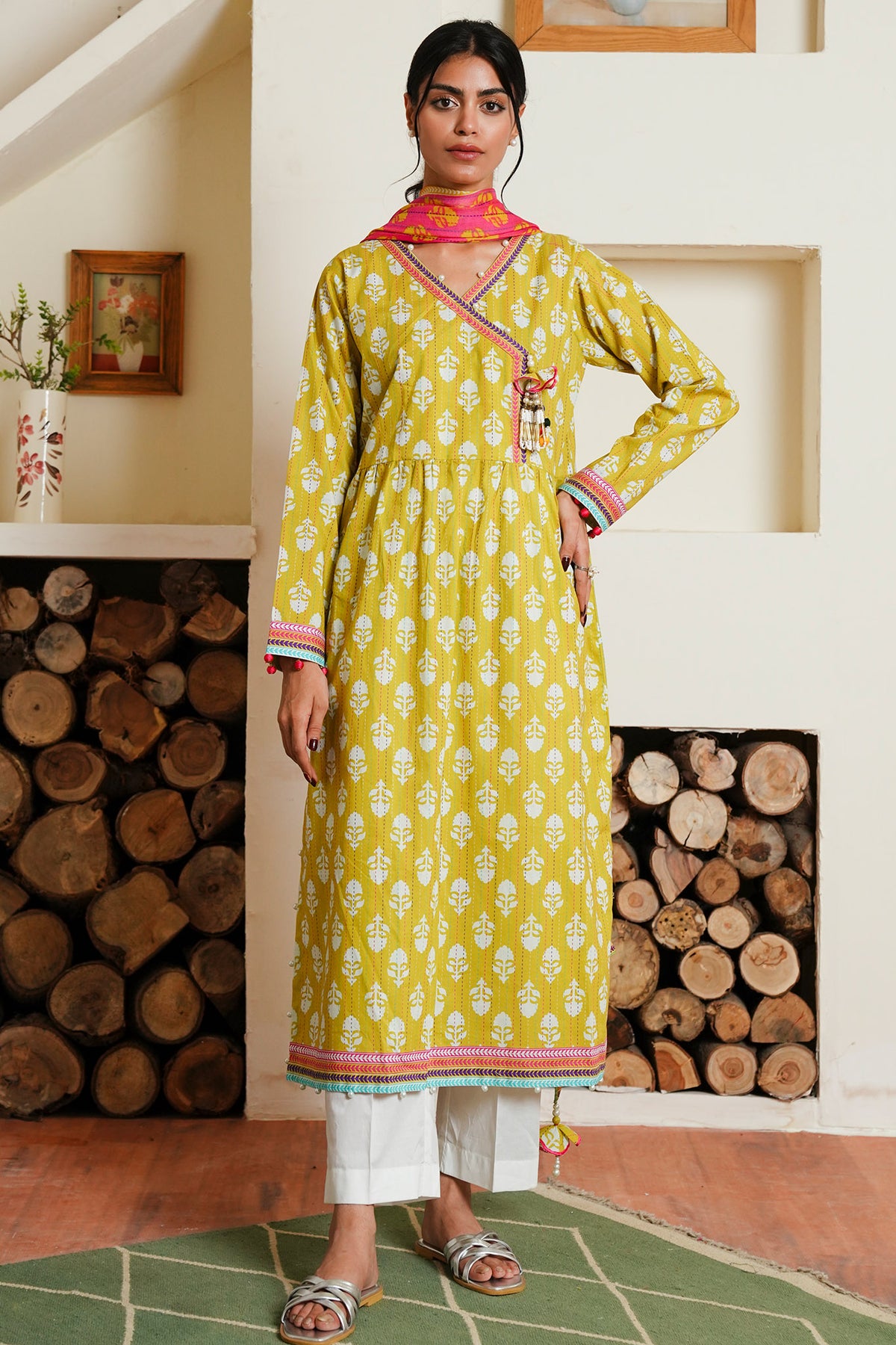 Zellbury Unstitched 2 Piece Digital Printed & Embroidered Cambric Collection'2024-WU-089