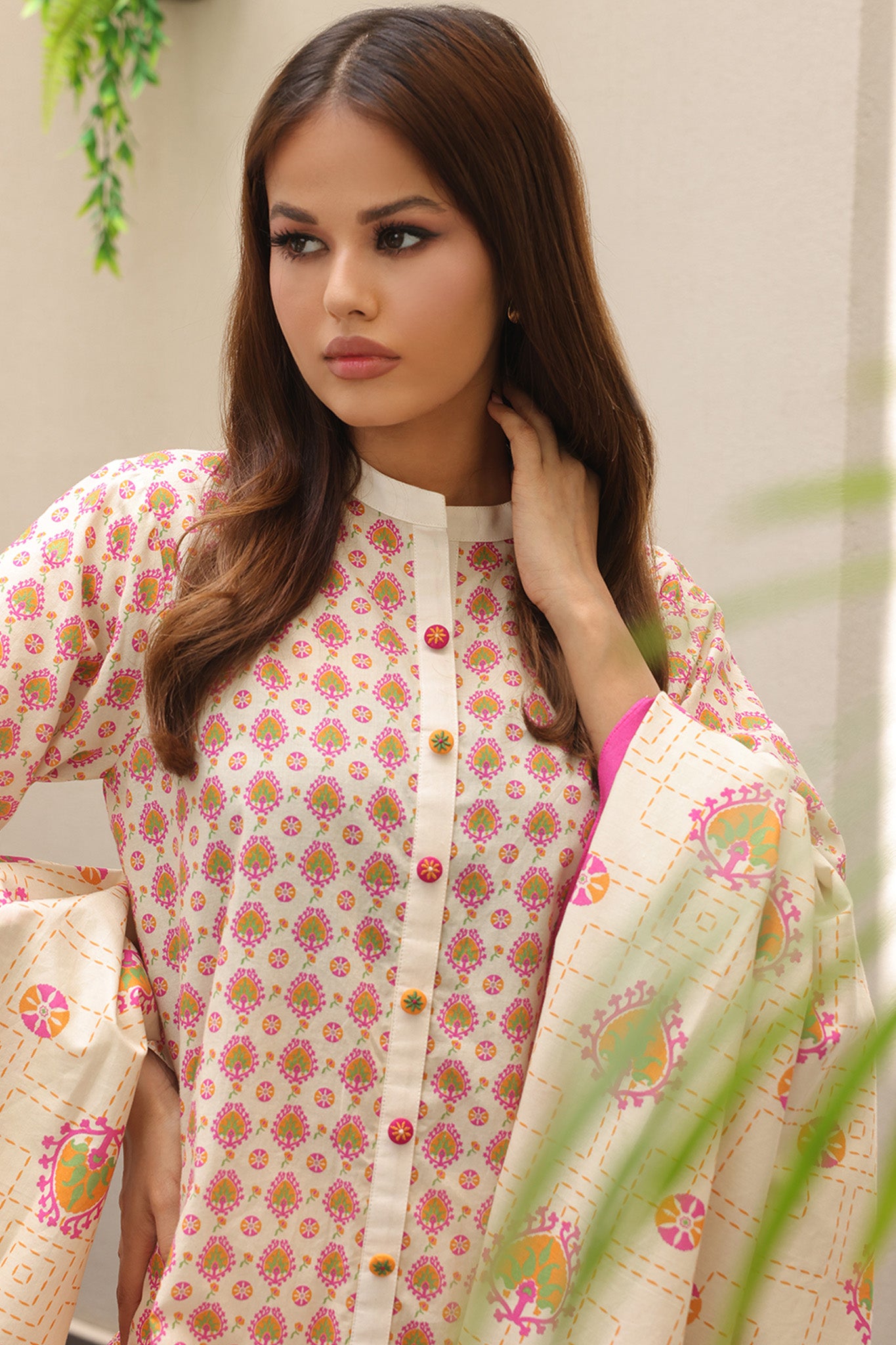 Zellbury Unstitched 2 Piece Digital Printed & Embroidered Cambric Collection'2024-WU-096