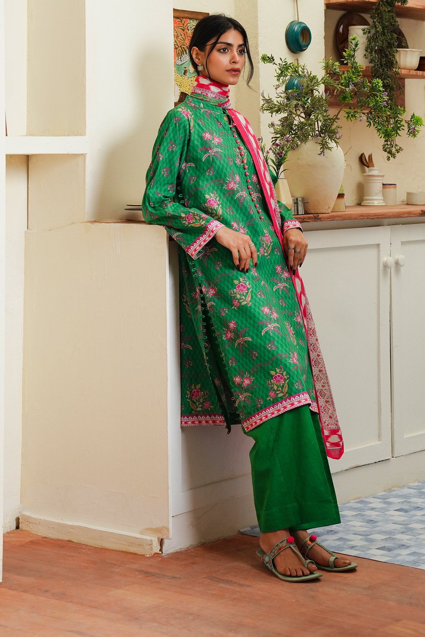 Zellbury Unstitched 3 Piece Digital Printed & Embroidered Cambric Collection'2024-WU-118