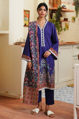 Zellbury Unstitched 3 Piece Digital Printed & Embroidered Cambric Collection'2024-WU-121