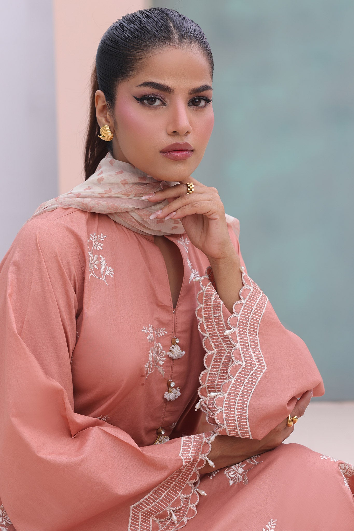 Zellbury Unstitched 3 Piece Digital Printed & Embroidered Cambric Collection'2024-WU-603