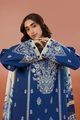 Zellbury Unstitched 3 Piece Dyed Cotton Collection'2025-WUC-0059