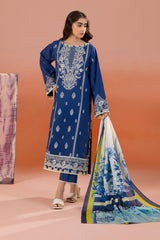 Zellbury Unstitched 3 Piece Dyed Cotton Collection'2025-WUC-0059