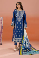 Zellbury Unstitched 3 Piece Dyed Cotton Collection'2025-WUC-0059
