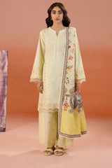 Zellbury Unstitched 3 Piece Dyed Cotton Collection'2025-WUC-0061