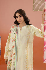 Zellbury Unstitched 3 Piece Dyed Cotton Collection'2025-WUC-0061