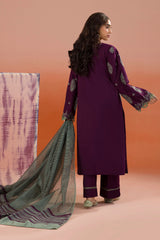 Zellbury Unstitched 3 Piece Dyed Cotton Collection'2025-WUC-0066
