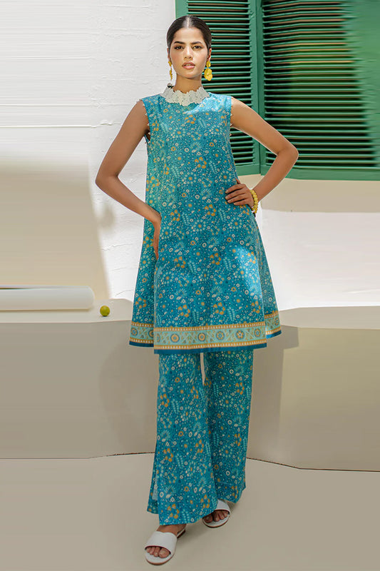 Zellbury Unstitched 2 Piece Digital Printed & Embroidered Cambric Collection'2024-WU-103