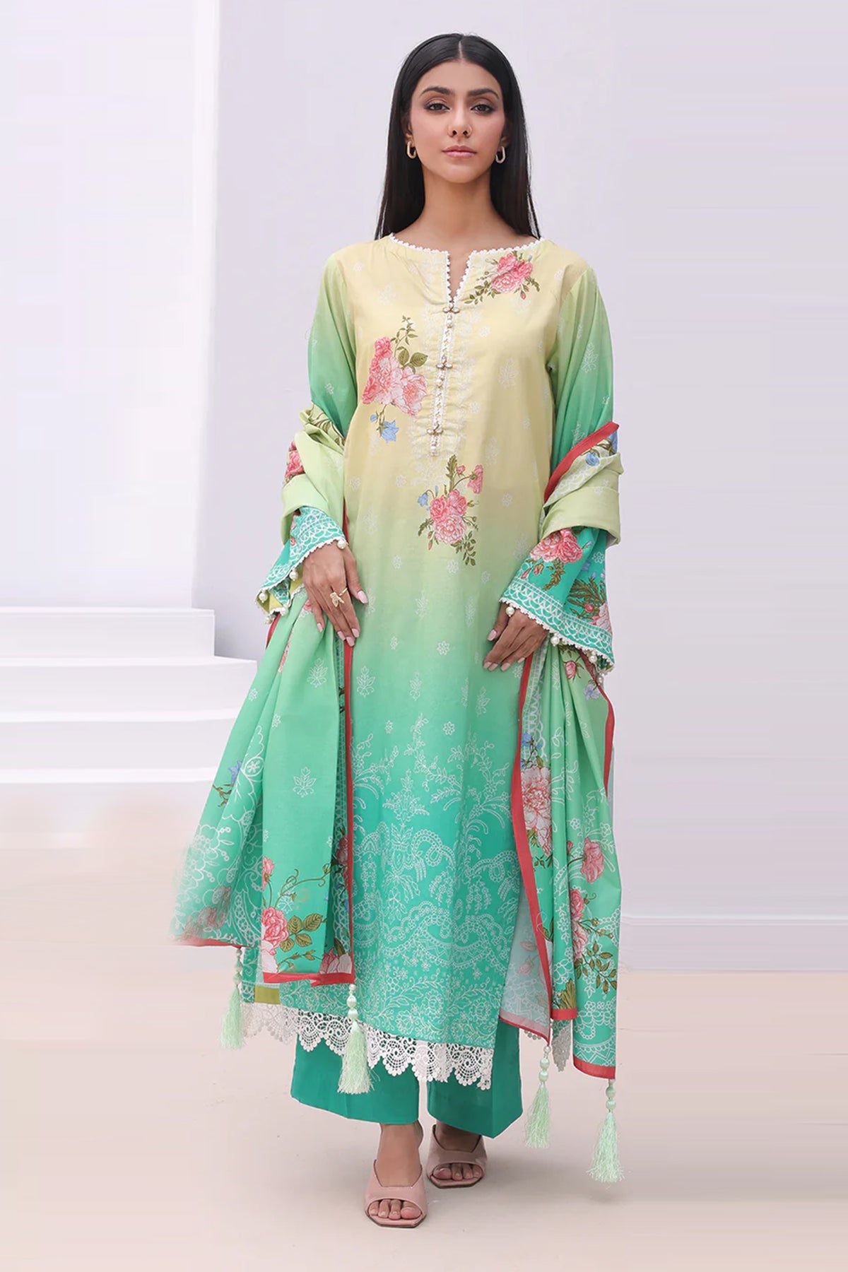 Zellbury Unstitched 3 Piece Digital Printed & Embroidered Cambric Collection'2024-WU-043