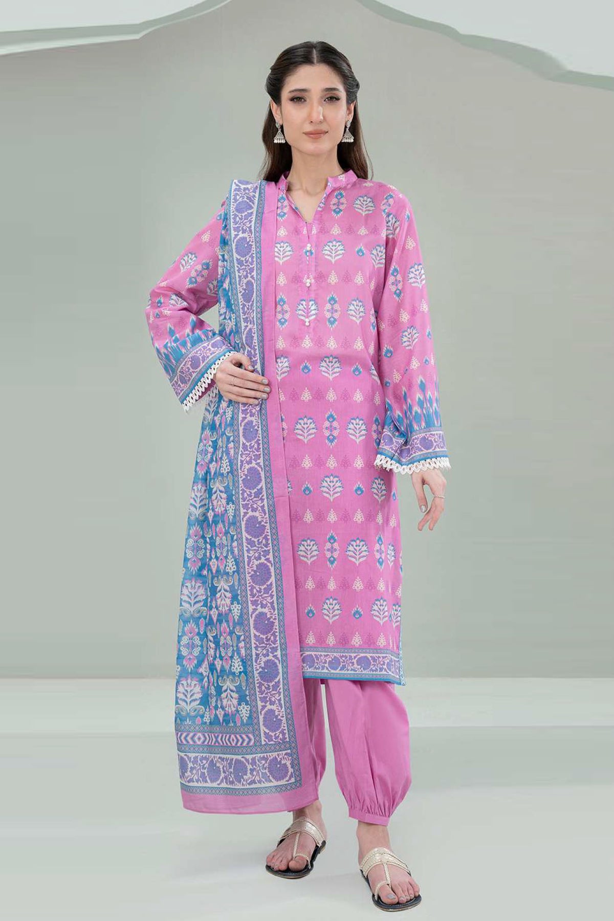 Zellbury Unstitched 3 Piece Lawn Vol-05 Collection'2025-WUS-0385