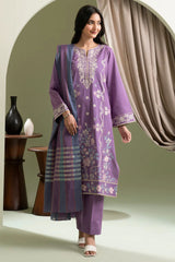 Zellbury Unstitched 3 Piece Lawn Vol-03 Suit-WUS25E30404