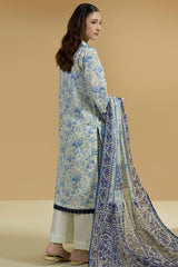 Zellbury Unstitched 3 Piece Lawn Suit-WUS-30677