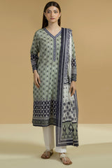 Zellbury Unstitched 2 Piece Lawn Suit-WUS-25708