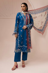 Zellbury Unstitched 3 Piece Lawn Vol-06 Suit-WUS26E30455