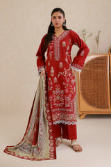 Zellbury Unstitched 3 Piece Lawn Vol-06 Suit-WUS26E30511