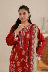 Zellbury Unstitched 3 Piece Lawn Vol-06 Suit-WUS26E30511